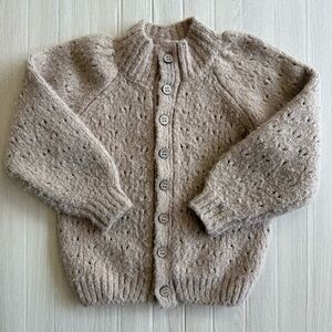 Rylee + Cru Knit Cardigan Neutral Button Front Cozy Sweater Kids
Size 4-5